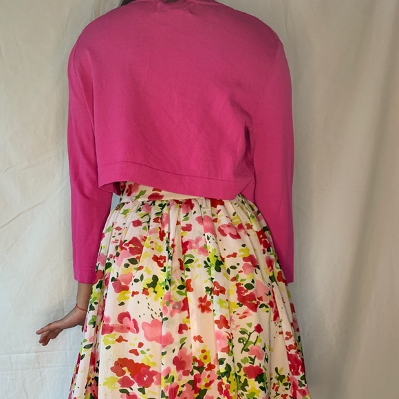 Willow Glenn Cropped Pink Cardigan - Picture 3 of 4